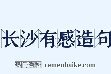 长沙有感造句是什么意思的图片